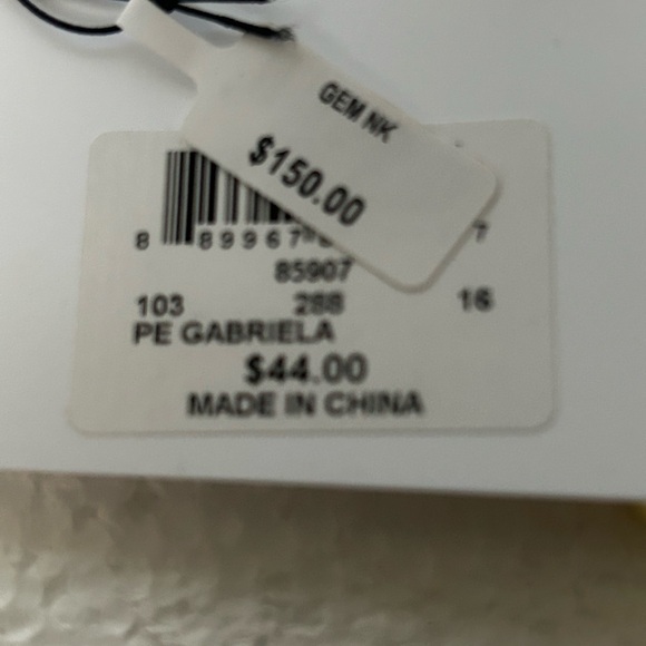 AQUA & BaubleBar Gold Necklace and Earring Set - Picture 4 of 4